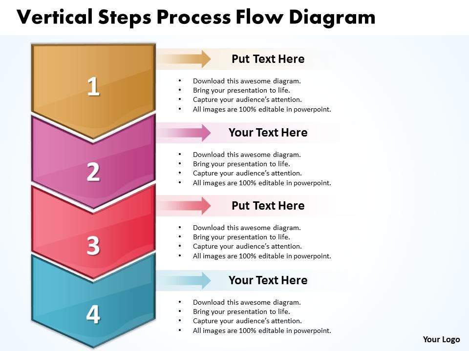 Business powerpoint templates vertical steps process flow diagram sales ppt slides Slide01