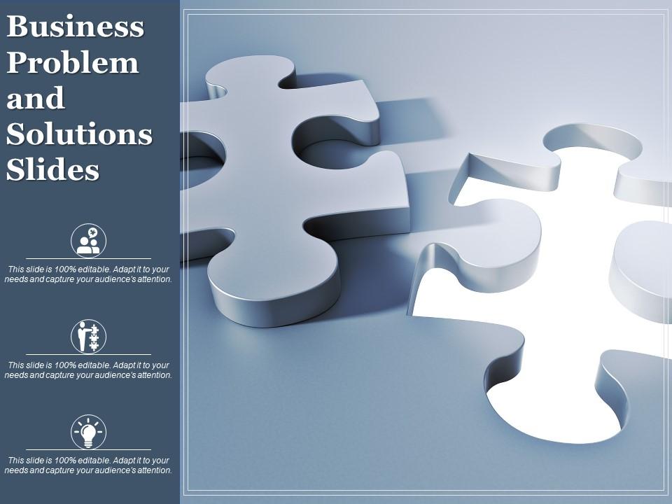 Business problem and solutions slides ppt Slide01