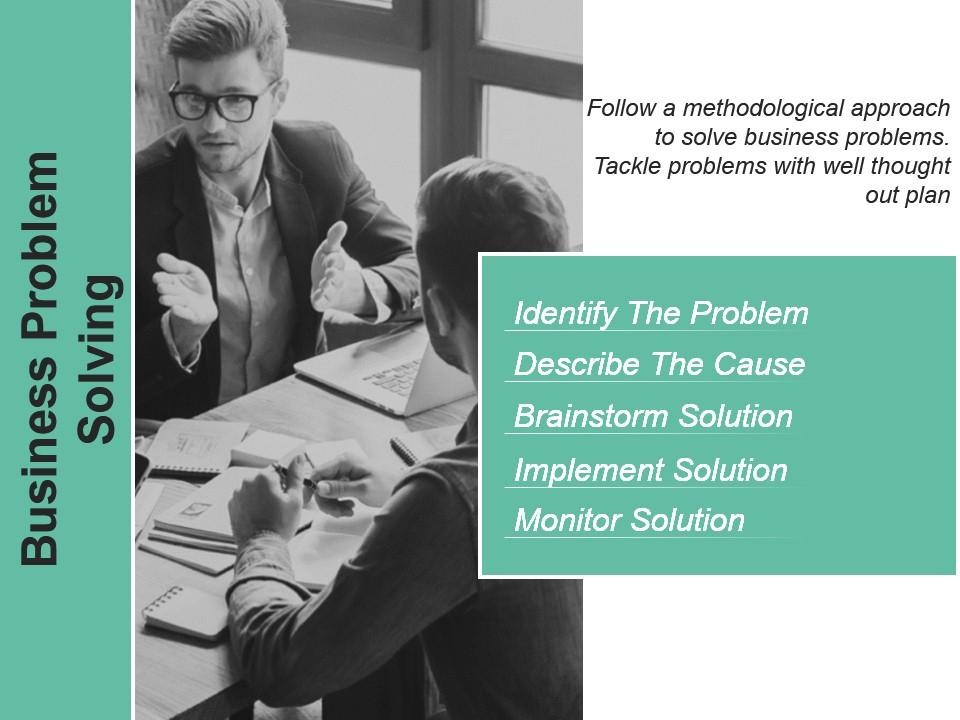Business problem solving powerpoint guide Slide01