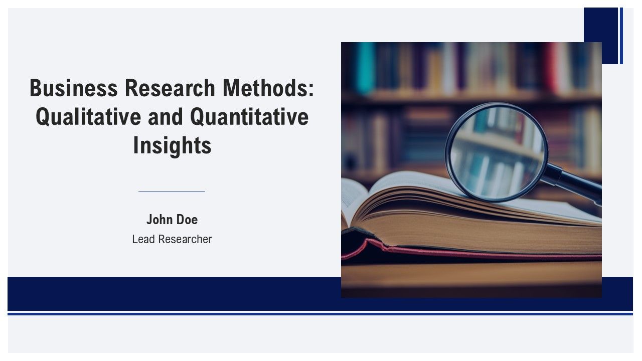 Business Research Methods Qualitative And Quantitative Insights PPT Mockup AT