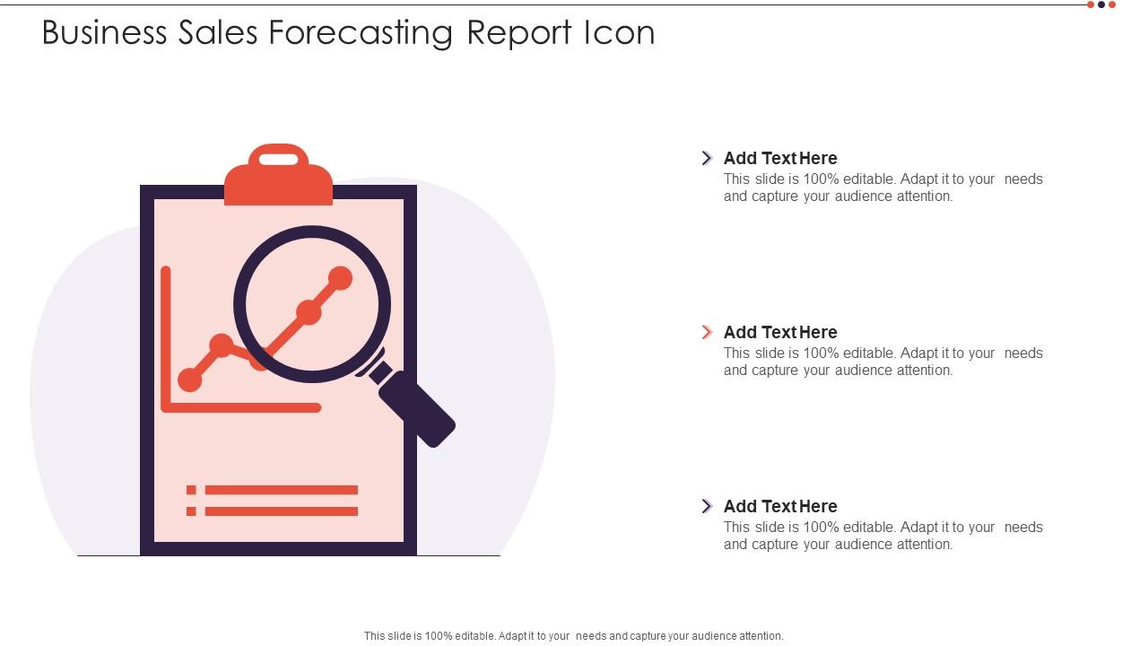 Business Sales Forecasting Report Icon Slide01