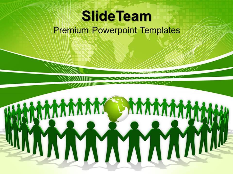 business_strategy_formulation_templates_green_people_holding_hands_teamwork_ppt_process_powerpoint_Slide01