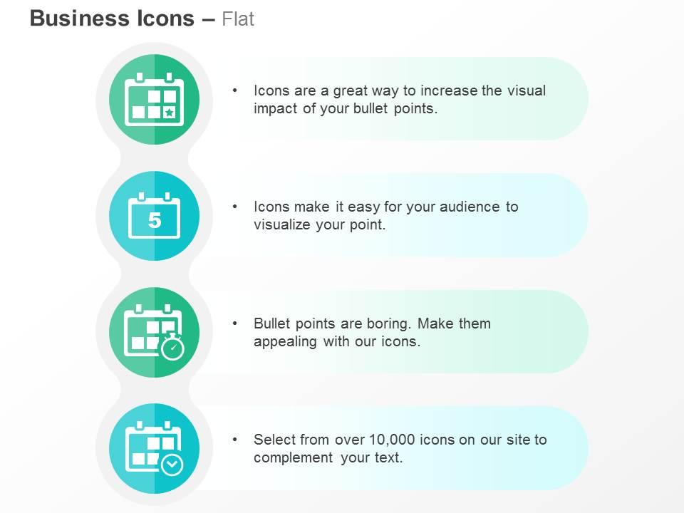 Calendar data time management business meeting ppt icons graphics