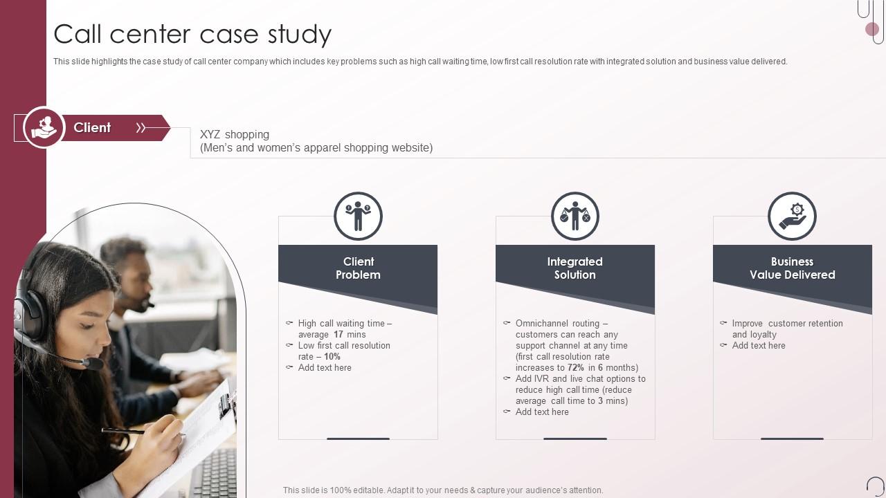 Call Center Case Study Voice And Non Voice Process Services Company