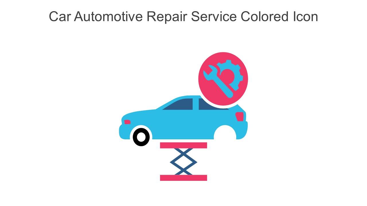 Car Automotive Repair Service Colored Icon In Powerpoint Pptx Png And Editable Eps Format PPT Slide