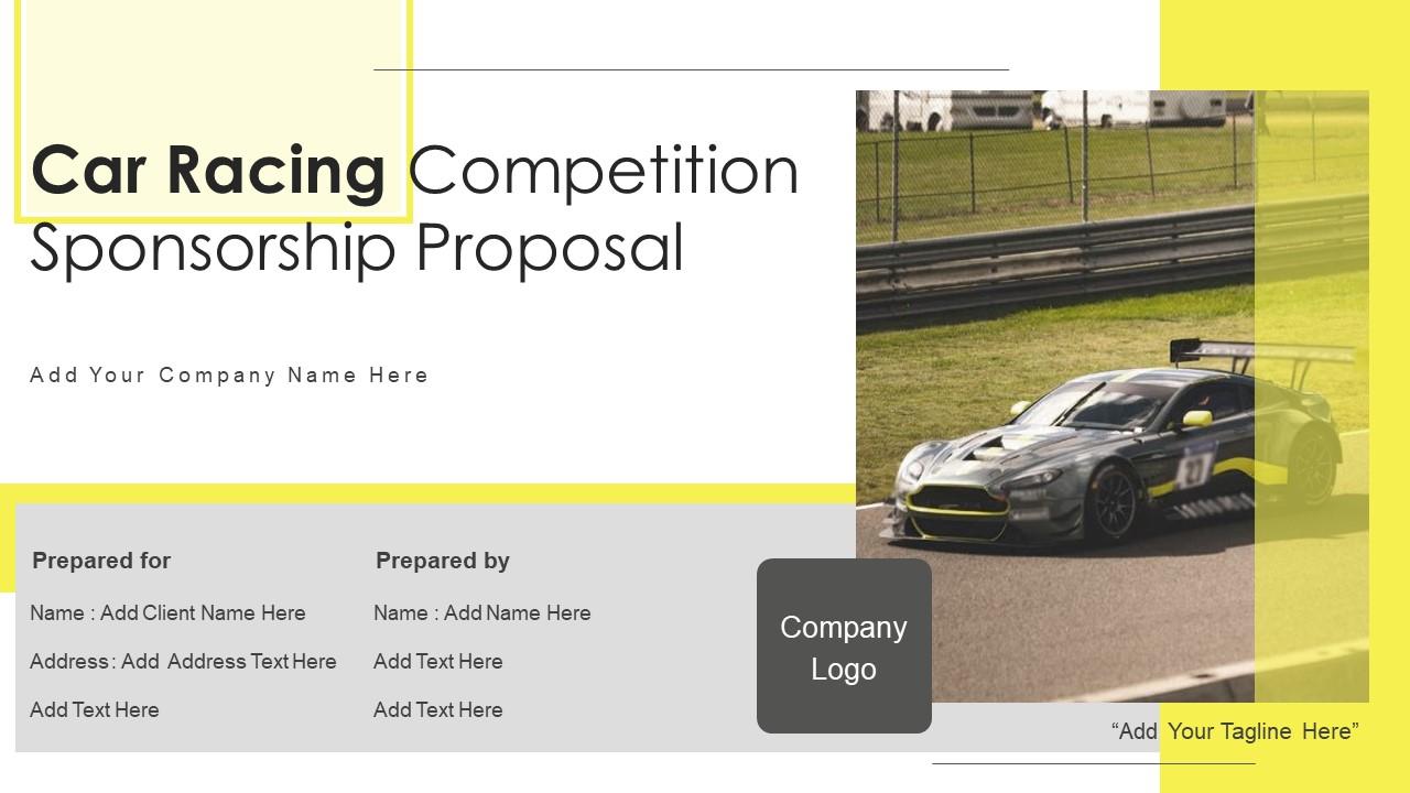 Car Racing Competition Sponsorship Proposal Powerpoint Presentation Slides Slide01