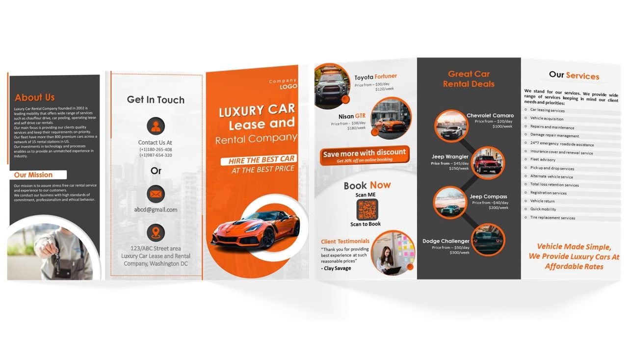 Car rental Brochure Trifold Slide01