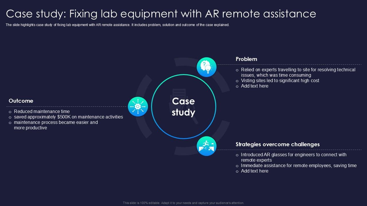 Case Study Fixing Lab Equipment With AR Augmented Reality Ppt Sample ...