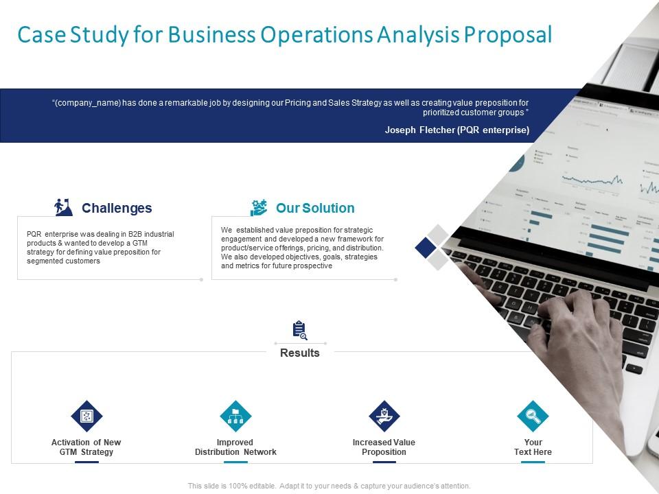 Case Study For Business Operations Analysis Proposal Ppt Powerpoint ...