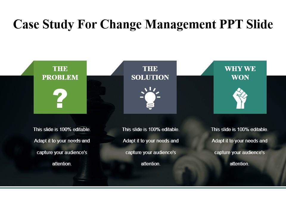 change management case studies for training