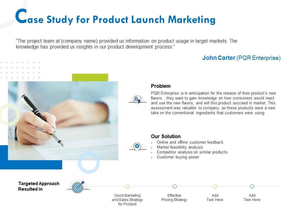 product launch case study solution