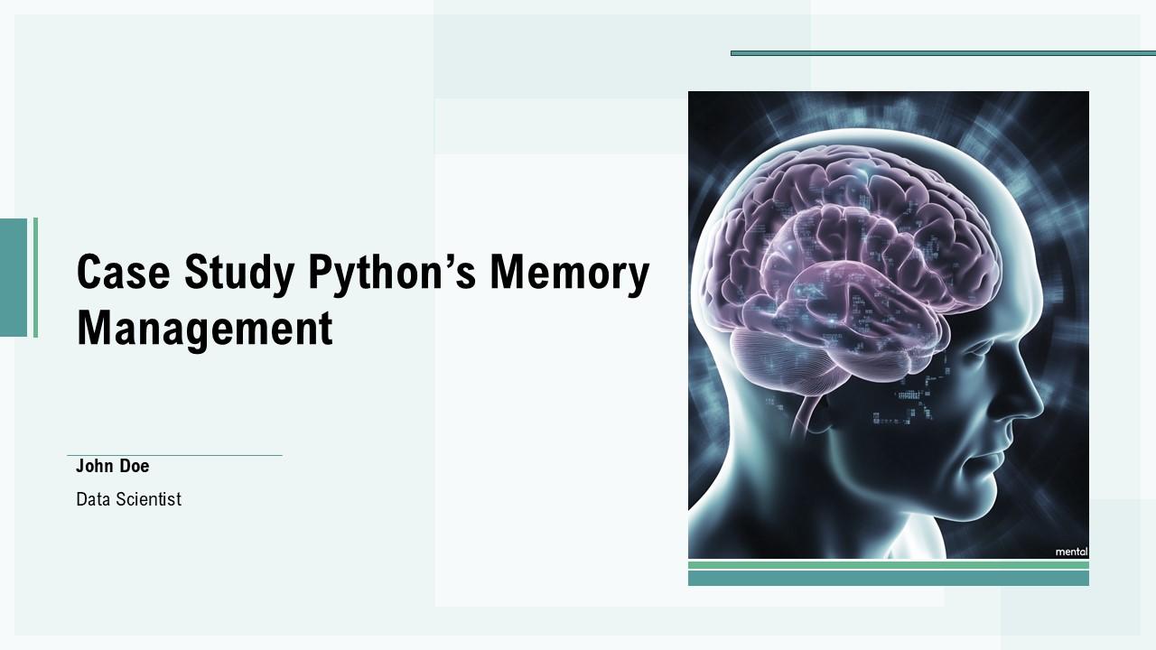 Case Study Pythons Memory Management PPT Mockup ACP PPT Slide