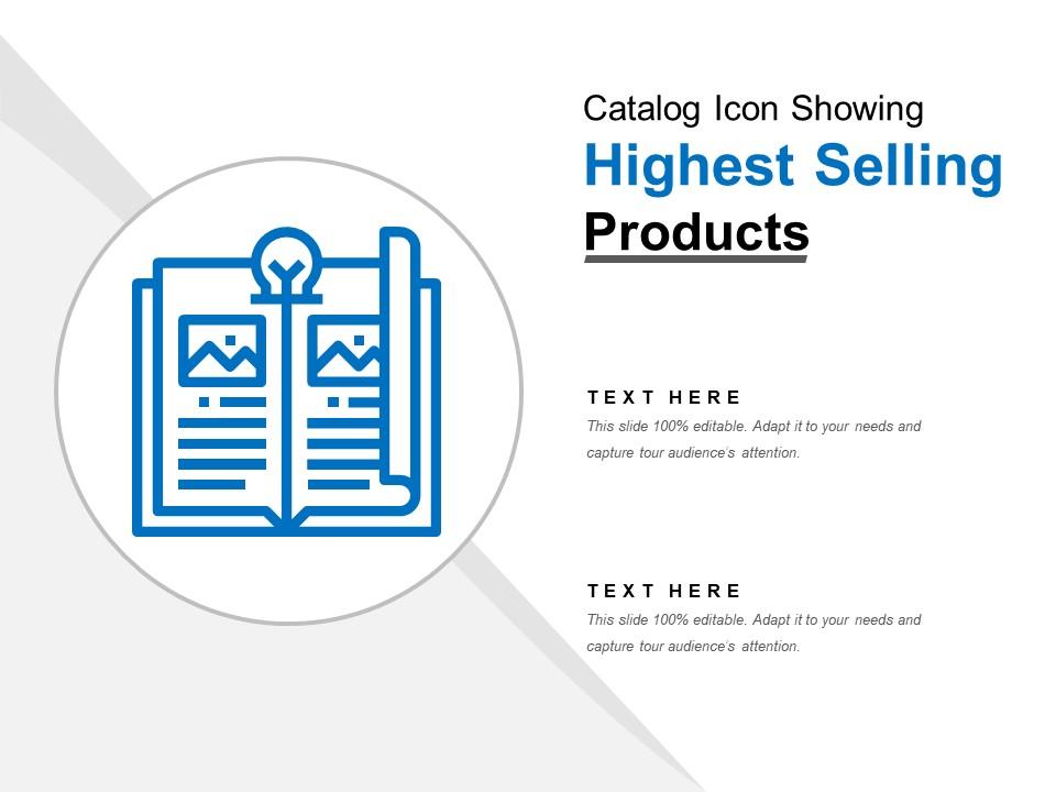 Catalog icon showing highest selling products