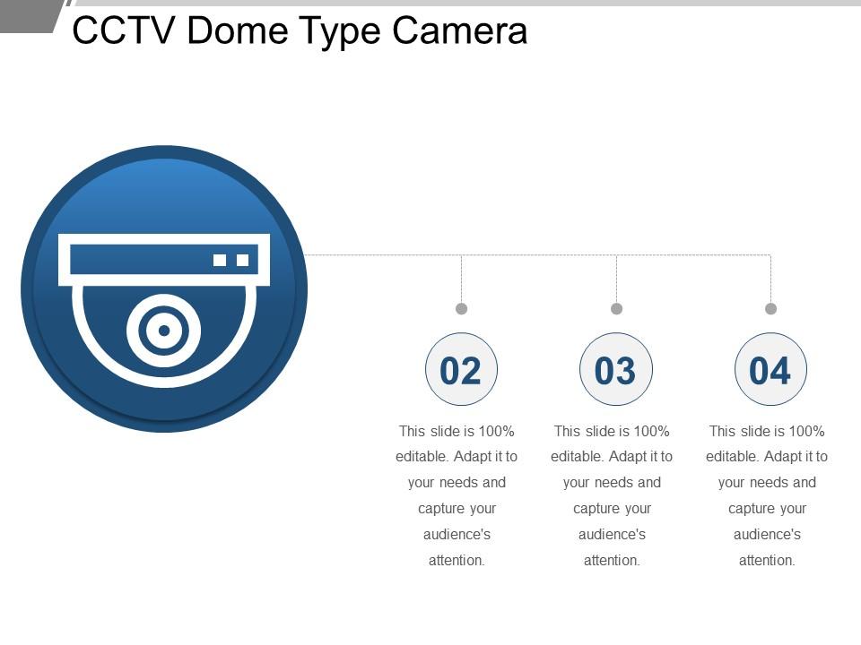 Cctv Dome Type Camera PowerPoint Slide Clipart Example of Great PPT