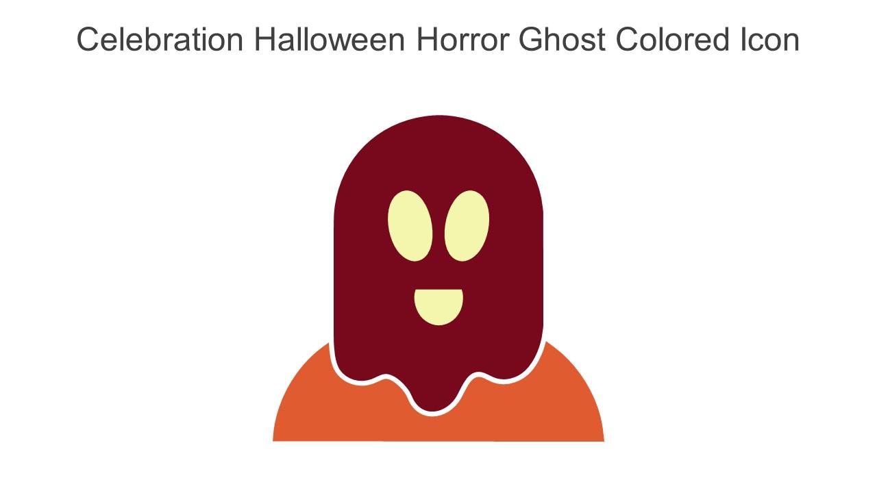 Celebration Halloween Horror Ghost Colored Icon In Powerpoint Pptx Png And Editable Eps Format