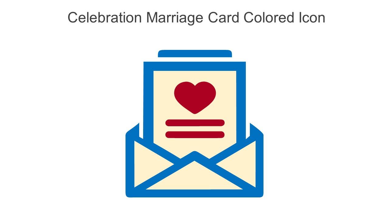 Celebration Marriage Card Colored Icon In Powerpoint Pptx Png And Editable Eps Format