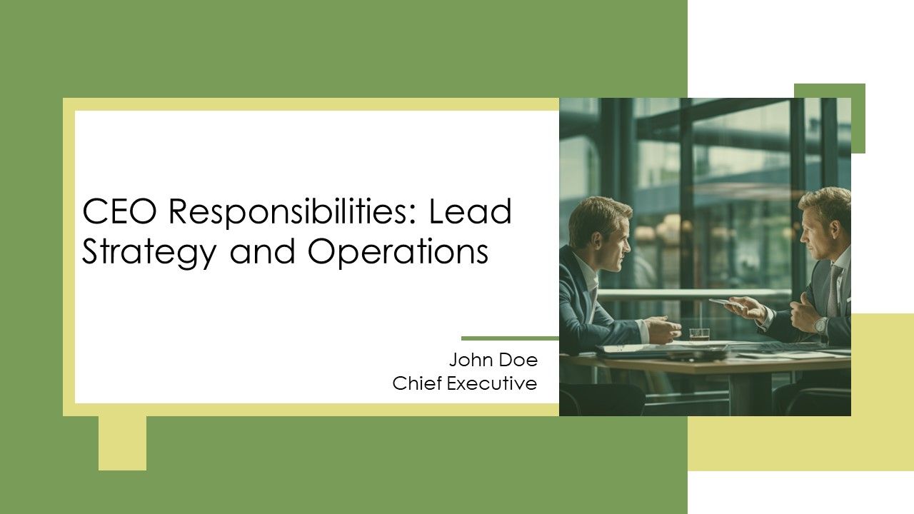 CEO Responsibilities Lead Strategy And Operations PPT Presentation AT