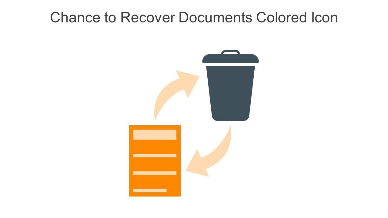 Chance To Recover Documents Colored Icon In Powerpoint Pptx Png And Editable Eps Format