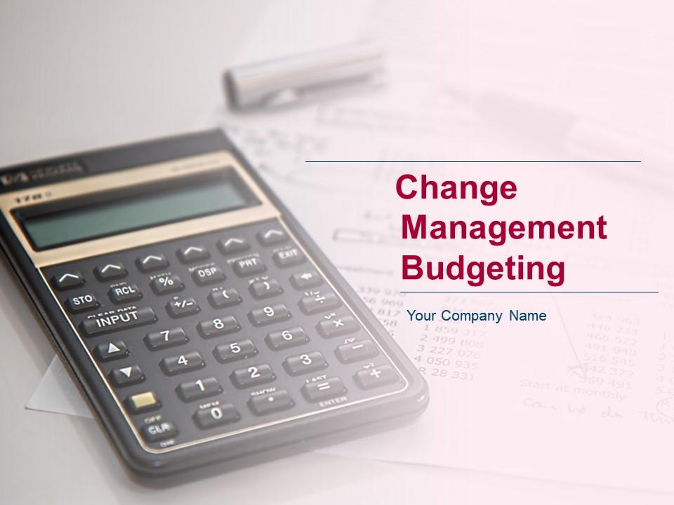 Change Management Budgeting Powerpoint Presentation Slides Slide01