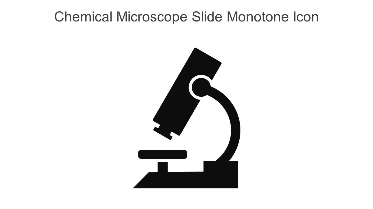 Chemical Microscope Slide Monotone Icon In Powerpoint Pptx Png And