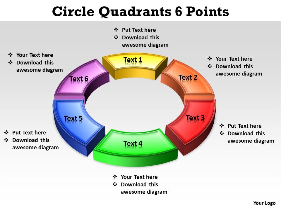 Circle Quadrants Points Editable Powerpoint Slides Templates Hot Sex