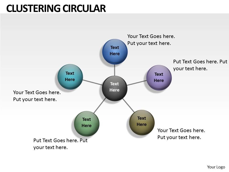 Circular Clustering Diagram | PowerPoint Slide Images | PPT Design ...