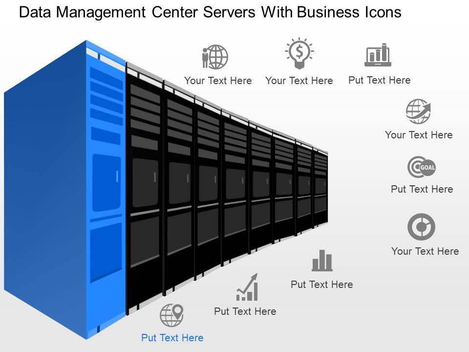 cl_data_management_center_servers_with_business_icons_powerpoint_template_Slide01