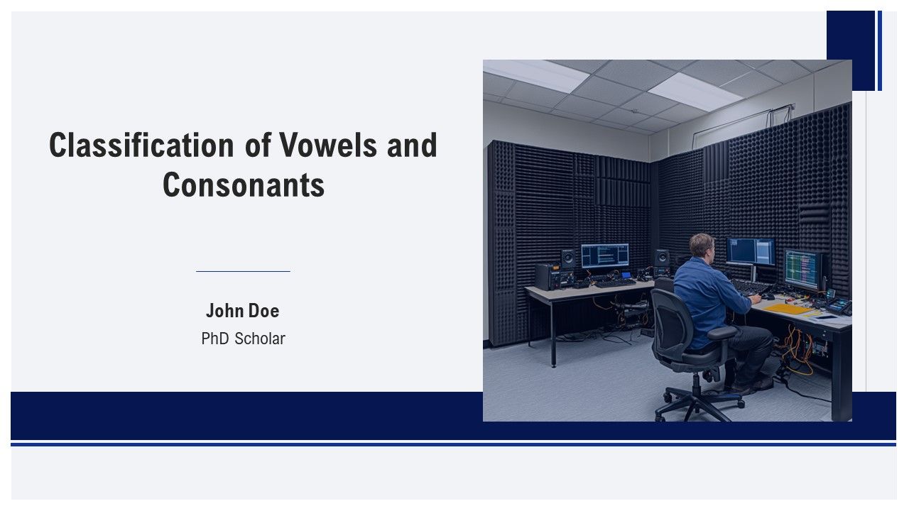 Classification Of Vowels And Consonants PPT Information AT