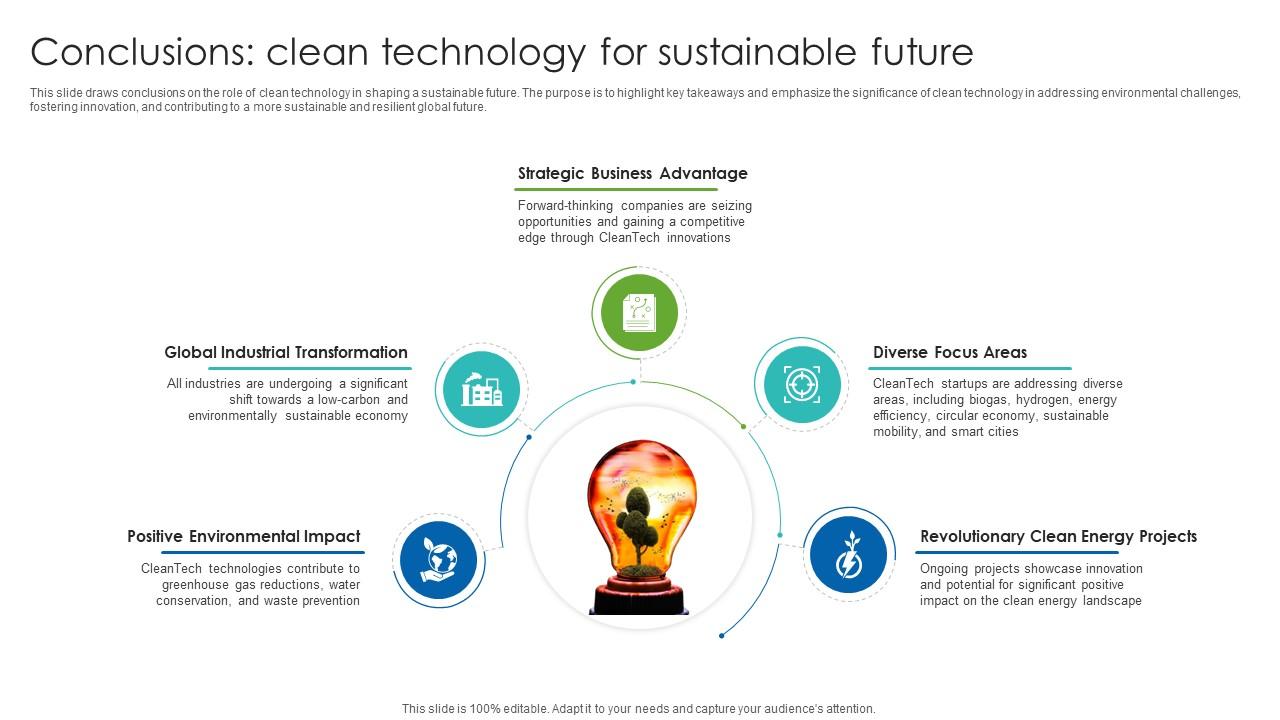 Cleantech Industry Report Conclusions Clean Technology For Sustainable ...