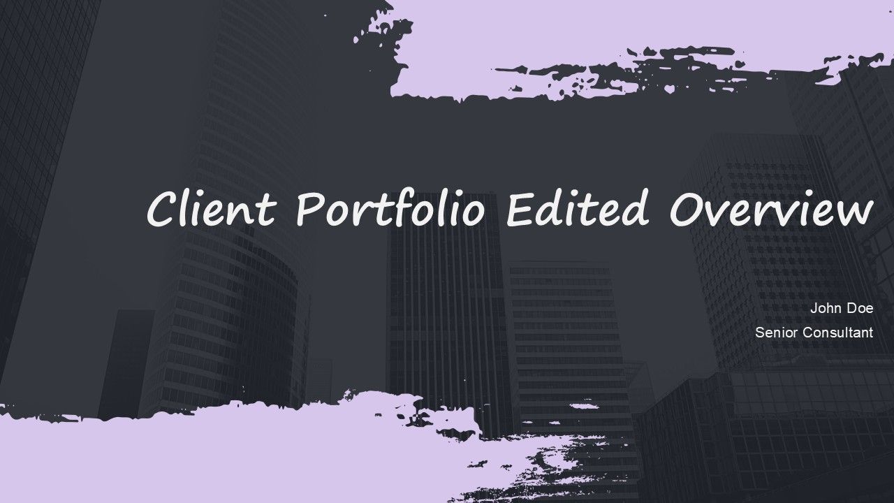 Client Portfolio Edited Overview PPT Sample ACP