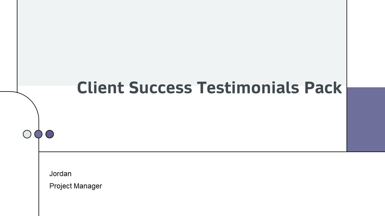 Client Success Testimonials Pack PPT PowerPoint AT