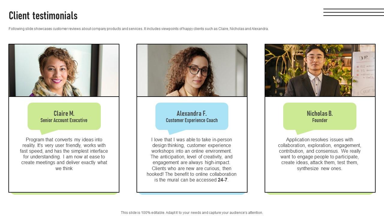 Client Testimonials Corporate Integration Software Pitch Deck To ...