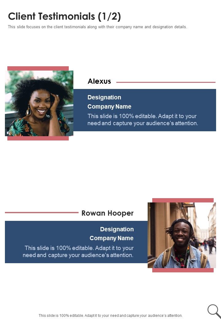 Client Testimonials Survey Research One Pager Sample Example Documents ...