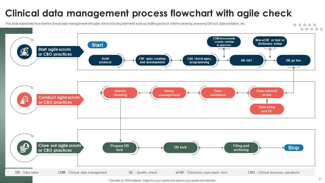 Clinical Data Management Process Flowchart PowerPoint Template Bundles ...