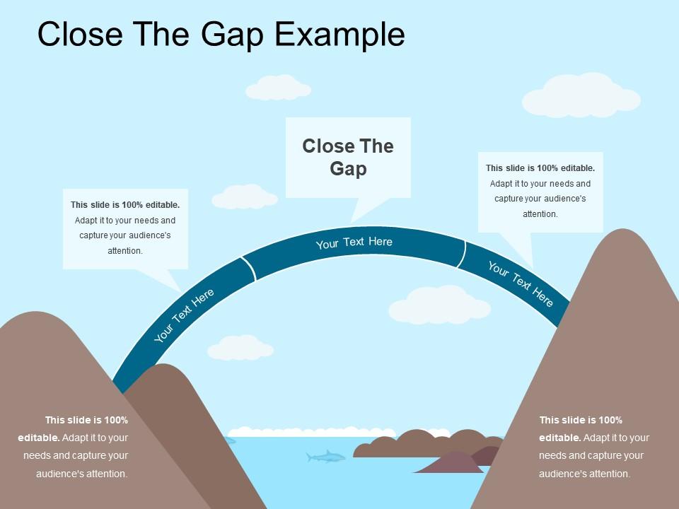 Close The Gap Example PowerPoint Slides Diagrams Themes for PPT