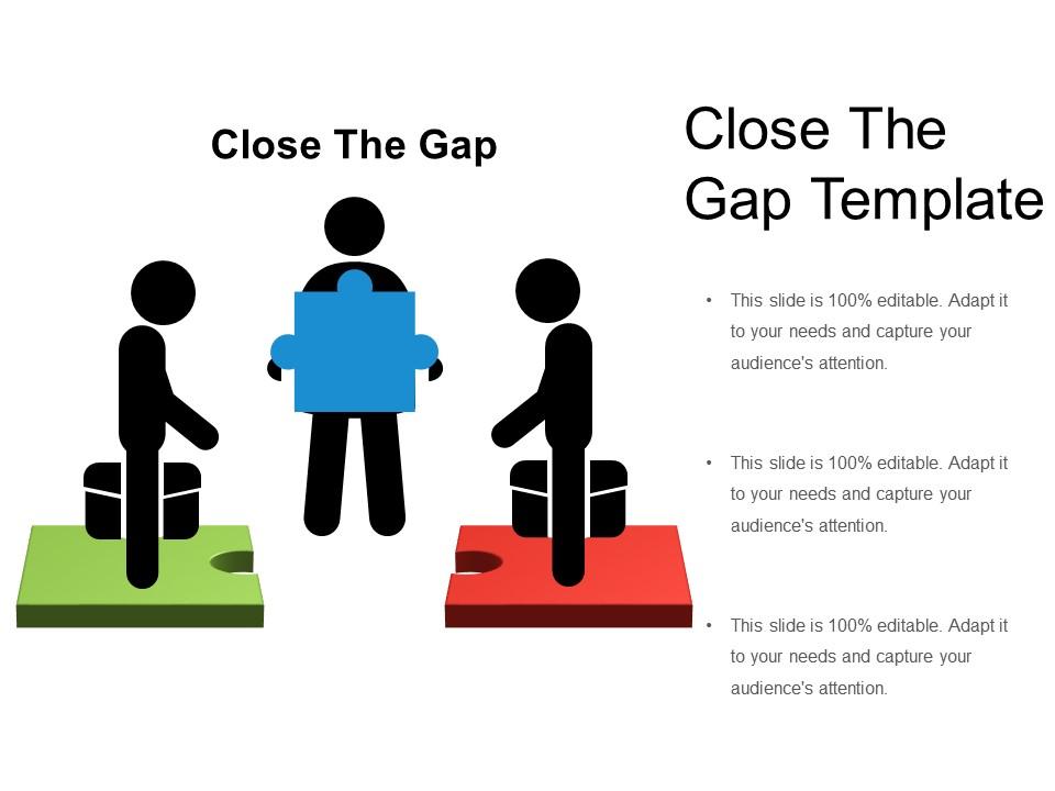 Close The Gap Template PowerPoint Slide Images PPT Design Templates
