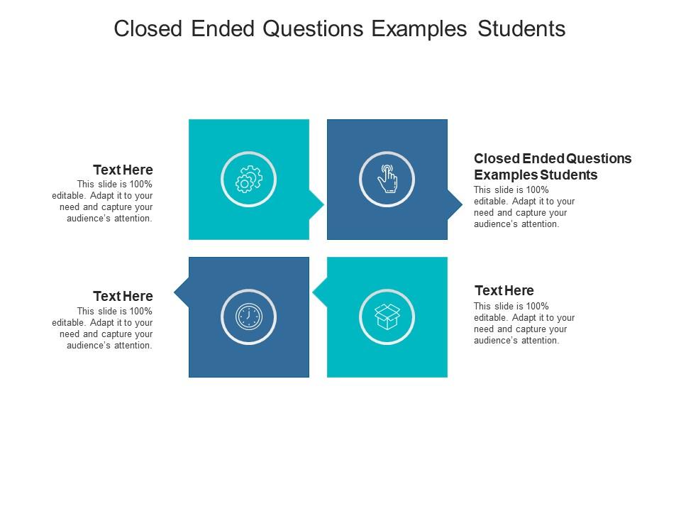 Closed Ended Questions Examples Students Ppt Powerpoint Presentation