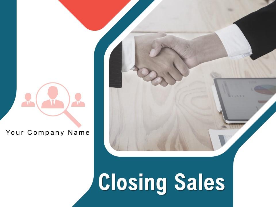 Closing Sales Approach Presentation Business Professionals Strategies Slide01