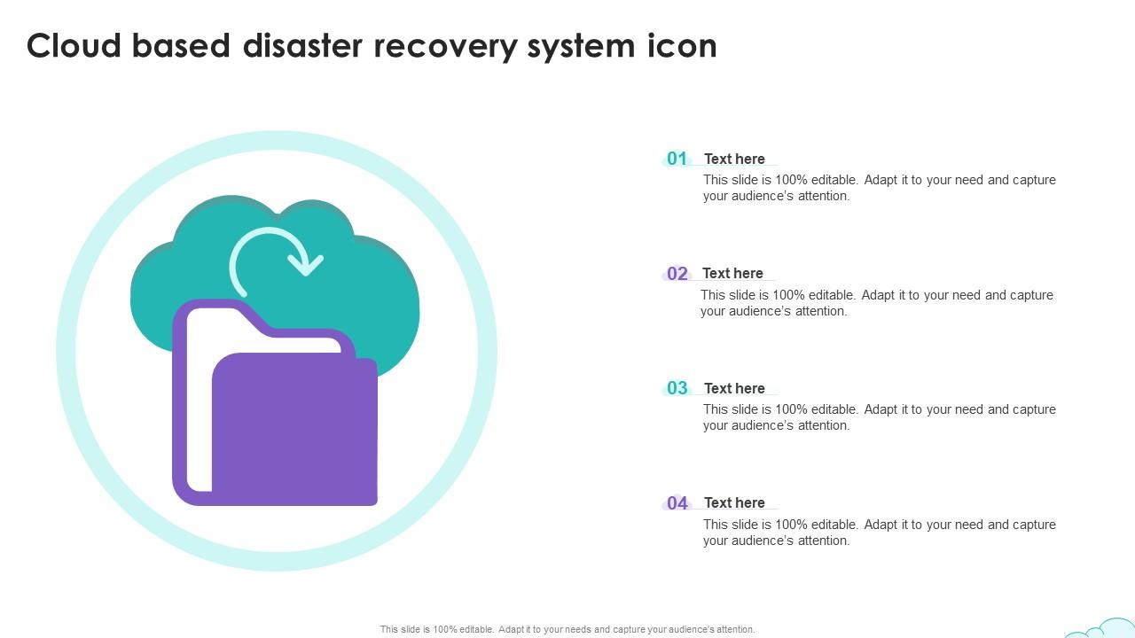 Cloud Based Disaster Recovery System Icon