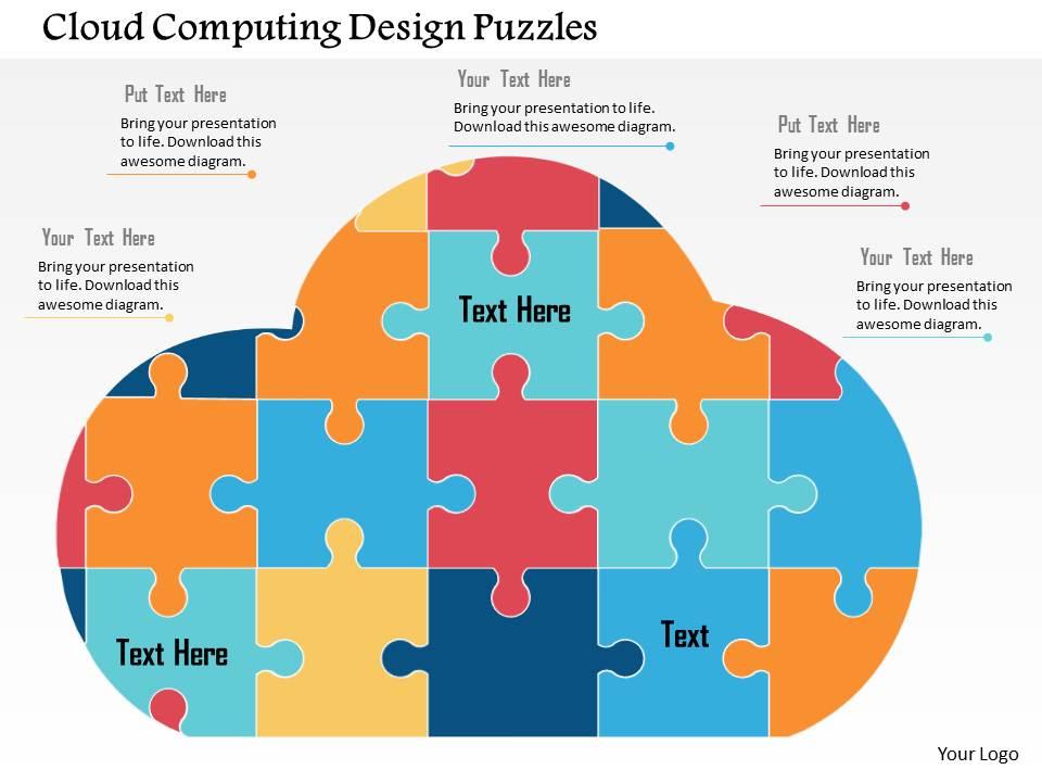 cloud_computing_design_puzzles_flat_powerpoint_design_Slide01