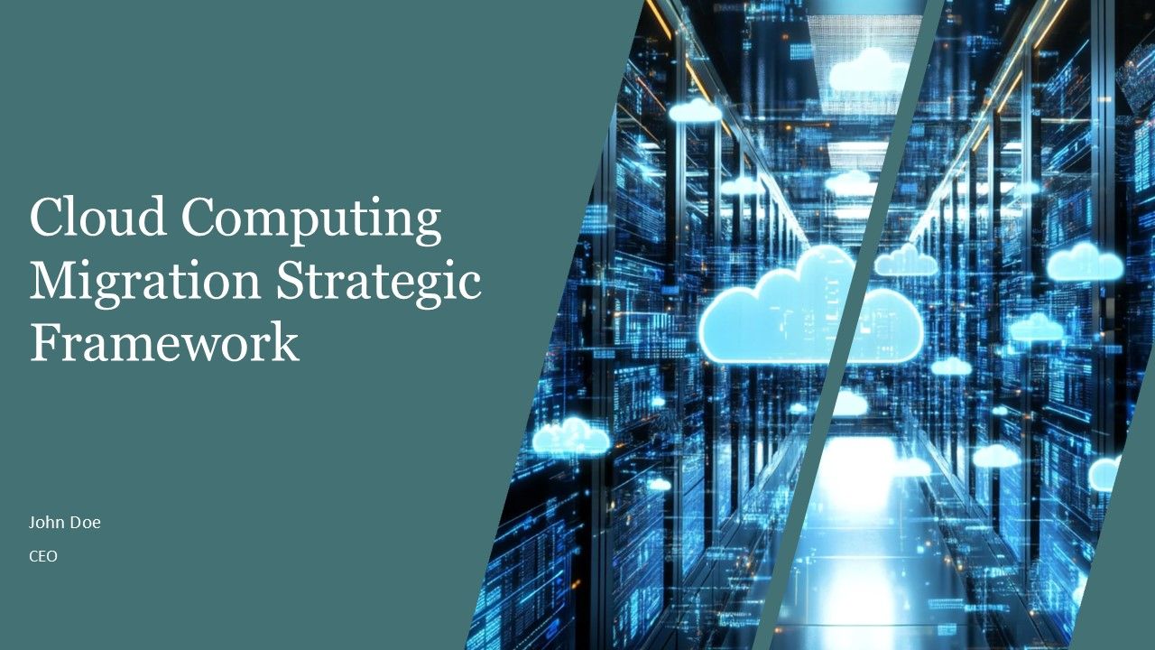 Cloud Computing Migration Strategic Framework PPT Summary AT Cloud Computing Migration Strategic Framework PPT Summary AT