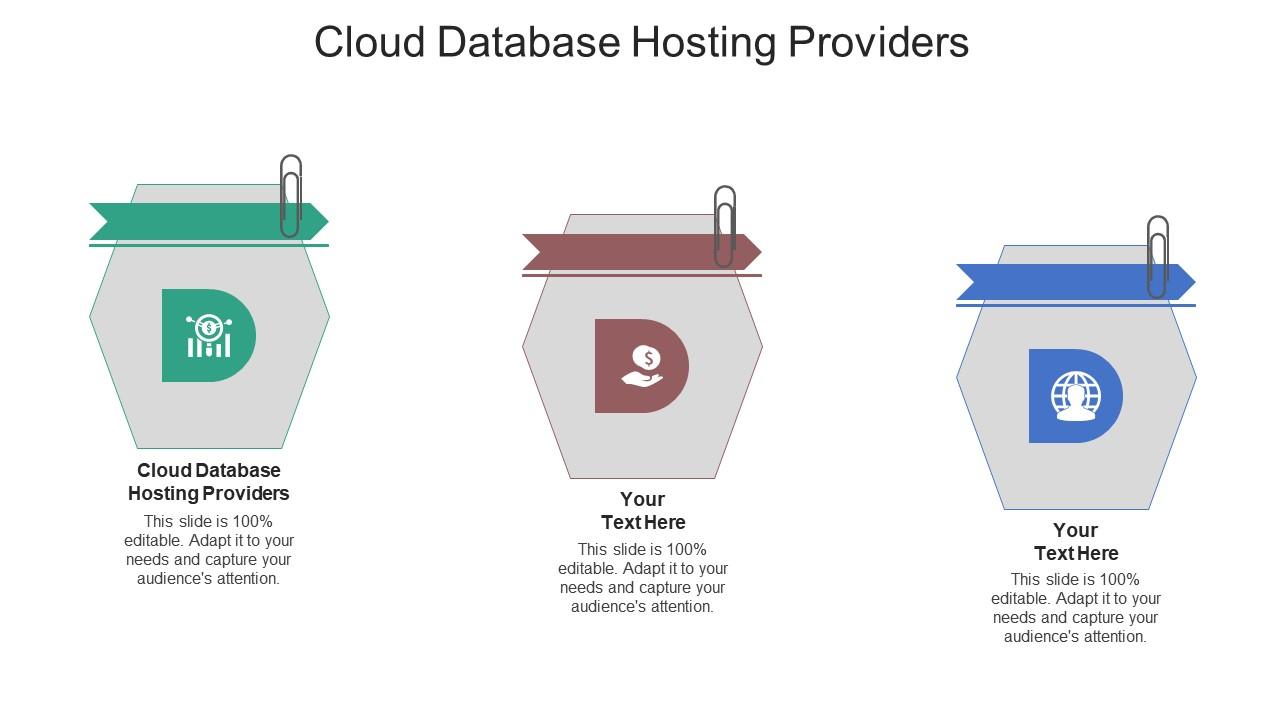 Cloud database hosting providers ppt powerpoint presentation portfolio show cpb Slide01