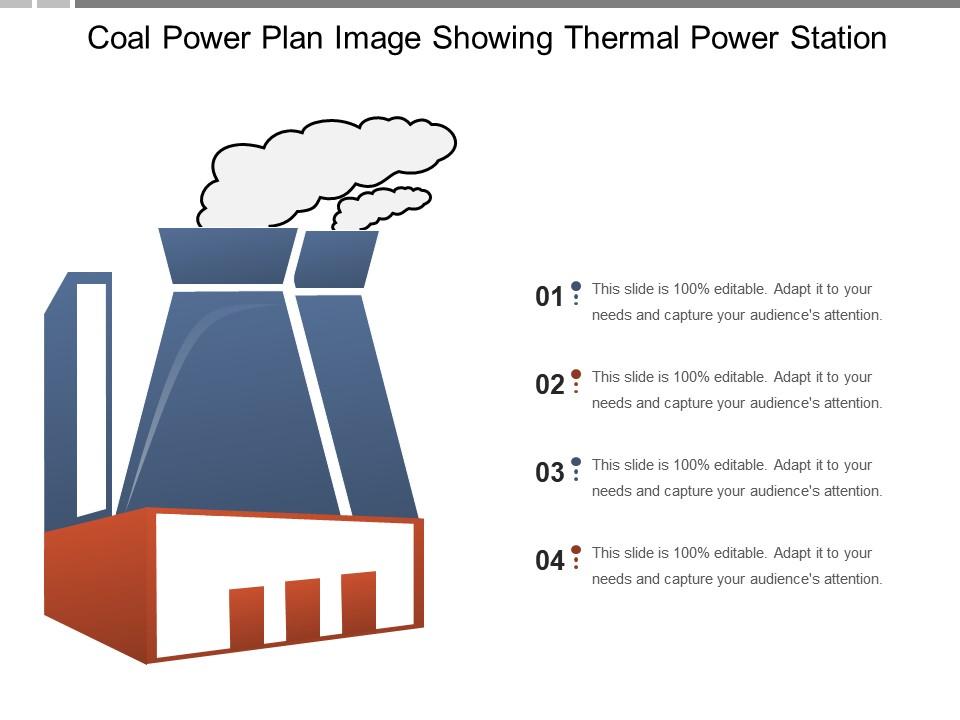 Coal Power Plan Image Showing Thermal Power Station | PowerPoint Templates  Designs | PPT Slide Examples | Presentation Outline