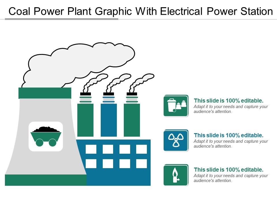 Coal Power Plant Graphic With Electrical Power Station | PPT Images Gallery  | PowerPoint Slide Show | PowerPoint Presentation Templates