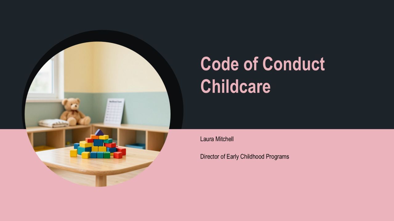 Code Of Conduct Childcare PPT Presentation VA Code Of Conduct Childcare PPT Presentation VA