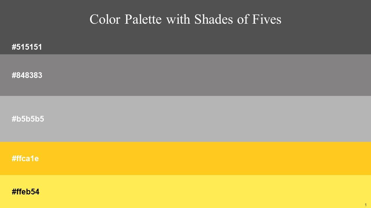Yellow And Gray Color Combination