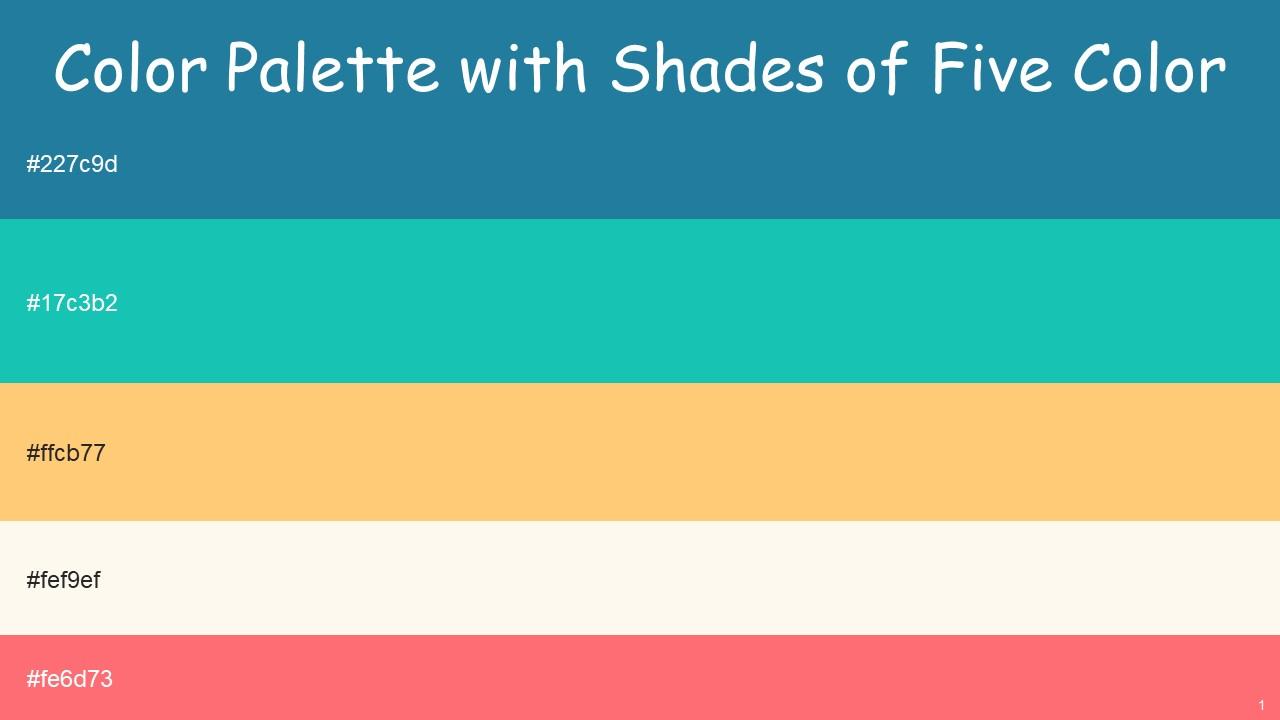 Color Palette With Five Shade Jelly Bean Java Macaroni And Cheese ...