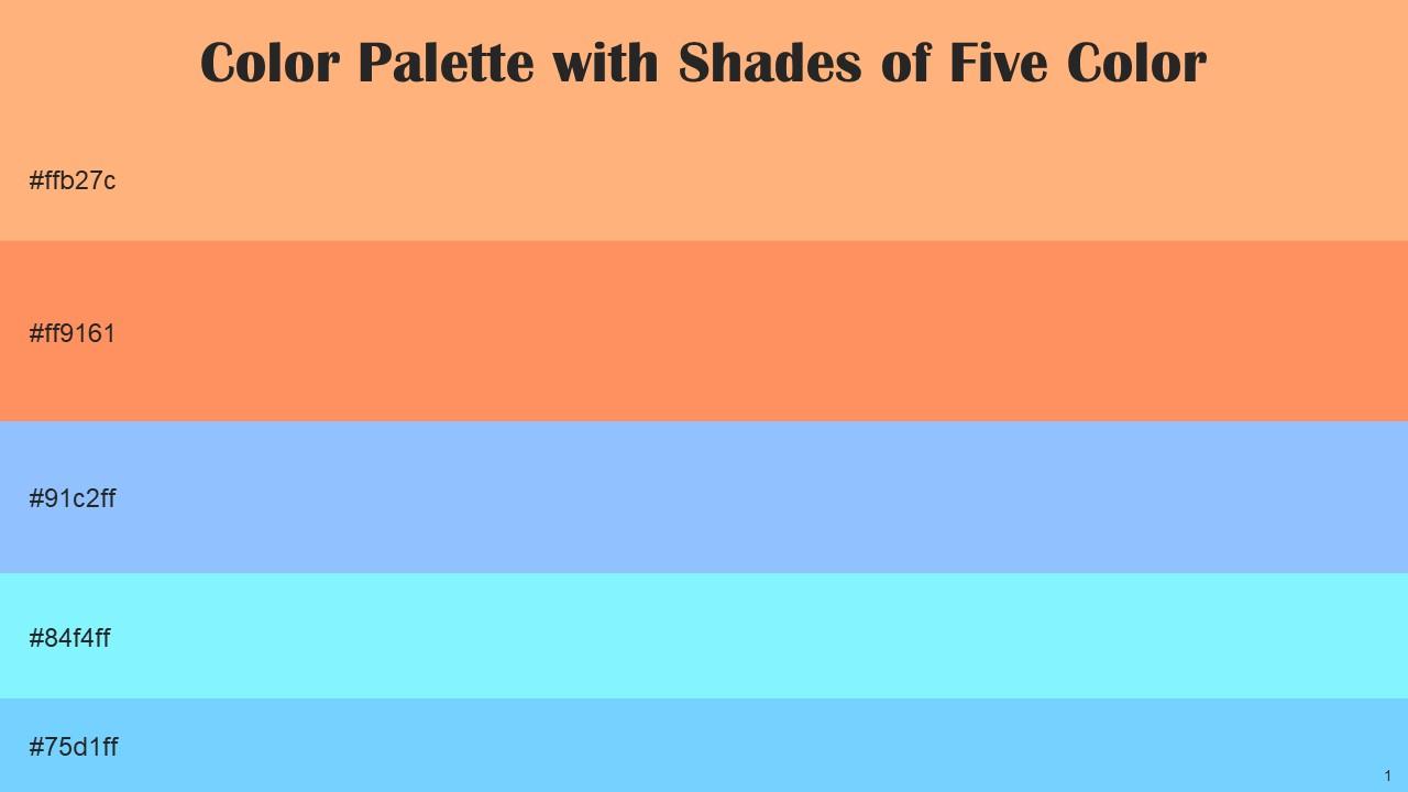 Color Palette With Five Shade Macaroni And Cheese Atomic Tangerine