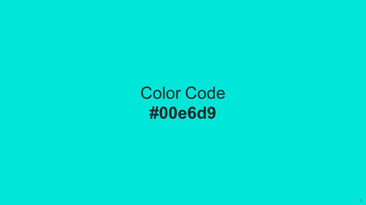 Color Palette With Five Shade Spring Green Bright Turquoise Cyan Aqua