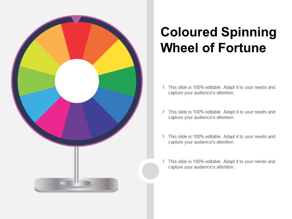 Coloured spinning wheel of fortune Slide01